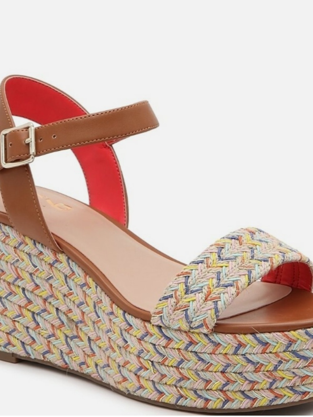Mix No. 6 Cammie wedge sandals with an espadrille platform heel; Size 8